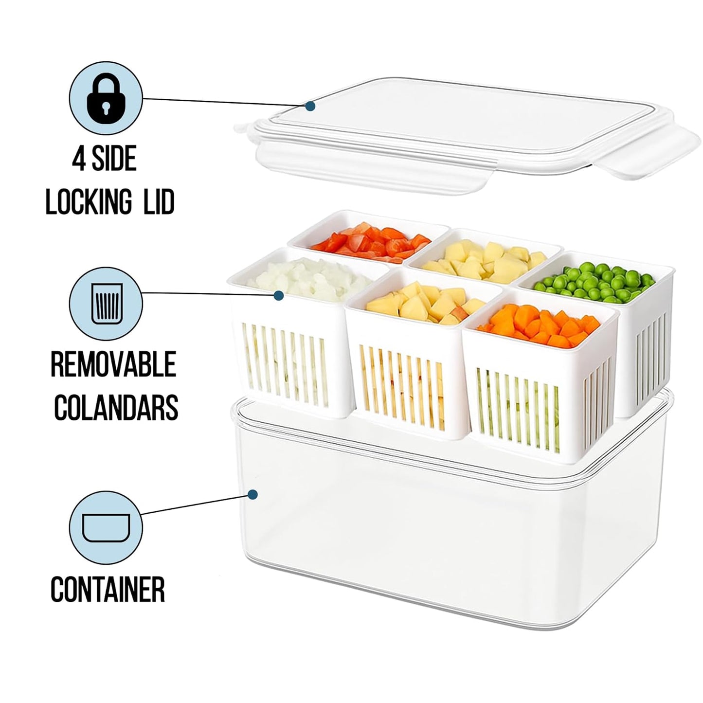 Grid Fridge Storage Boxes – Space-Saving Containers