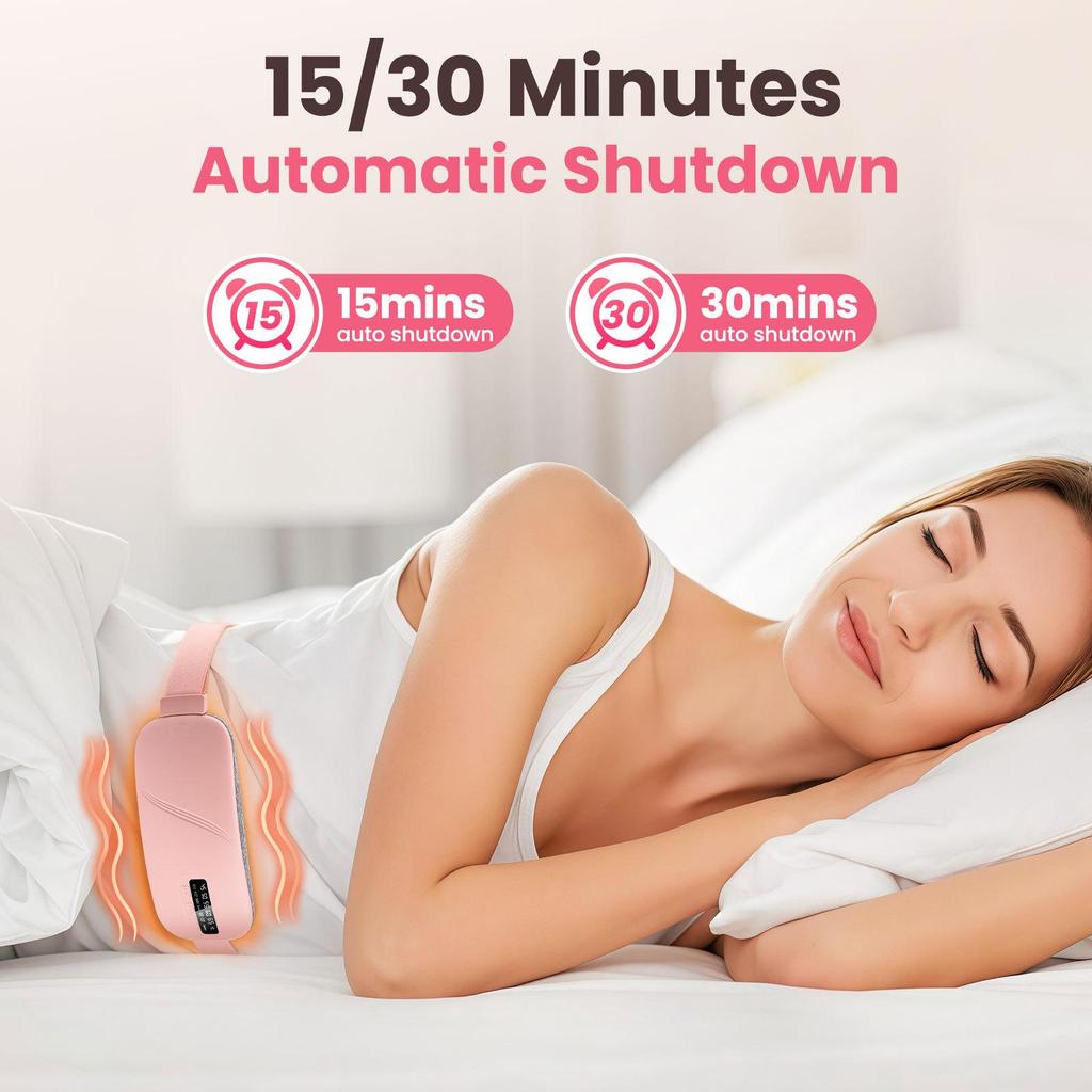 Women’s Period Pain Relief Belt | Rechargeable Cordless Menstrual Heating Pad