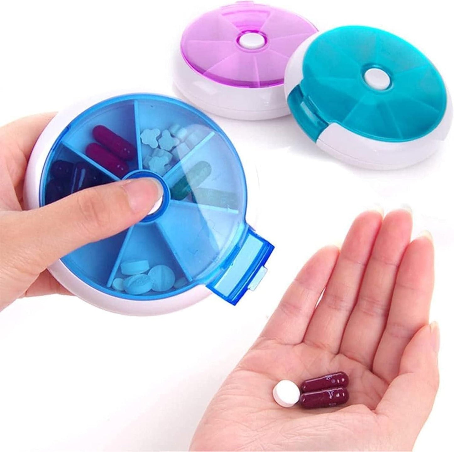 Portable Weekly Medicine Tablet Case