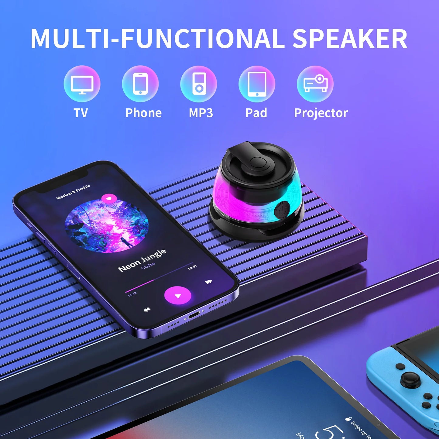 G200 Mini Bluetooth Speaker | Portable Magnetic Wireless Speaker