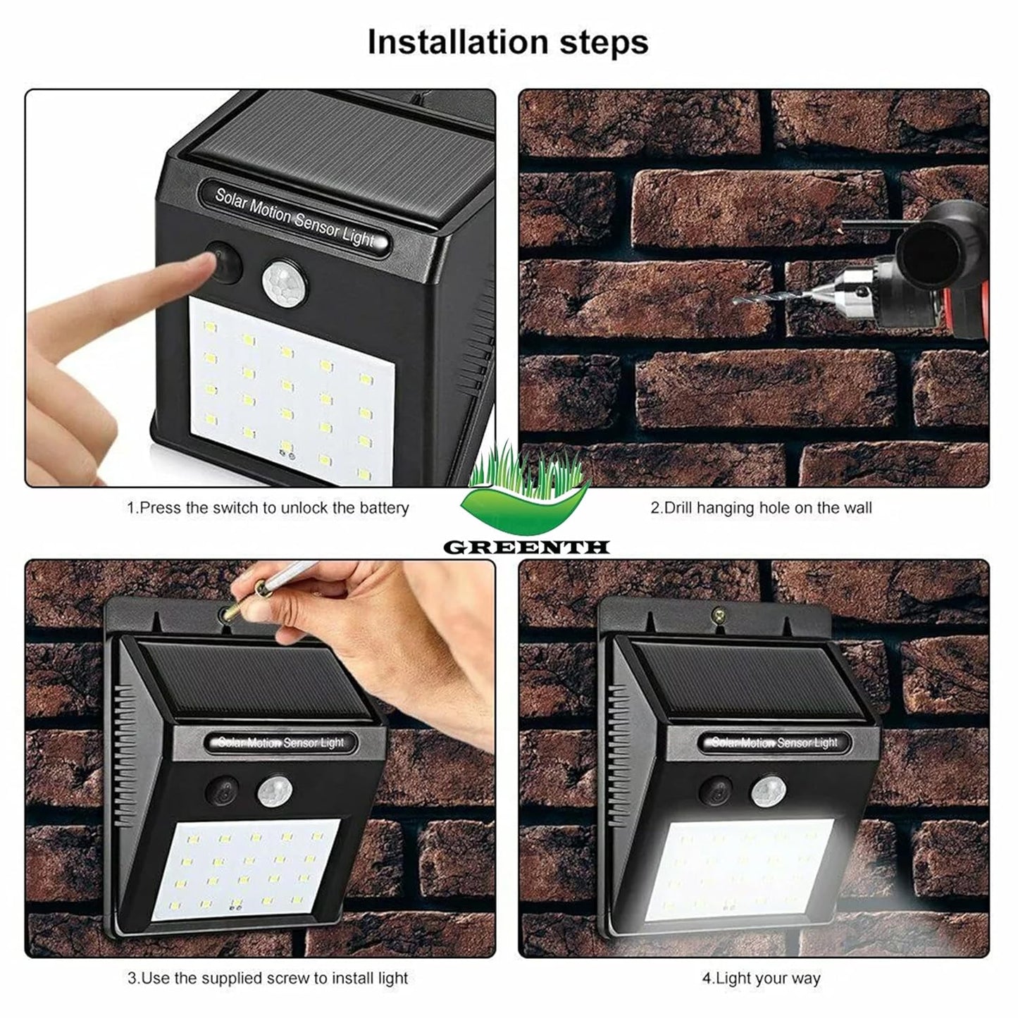 Security Light – 20 LED Bright Outdoor Motion Sensor Light
