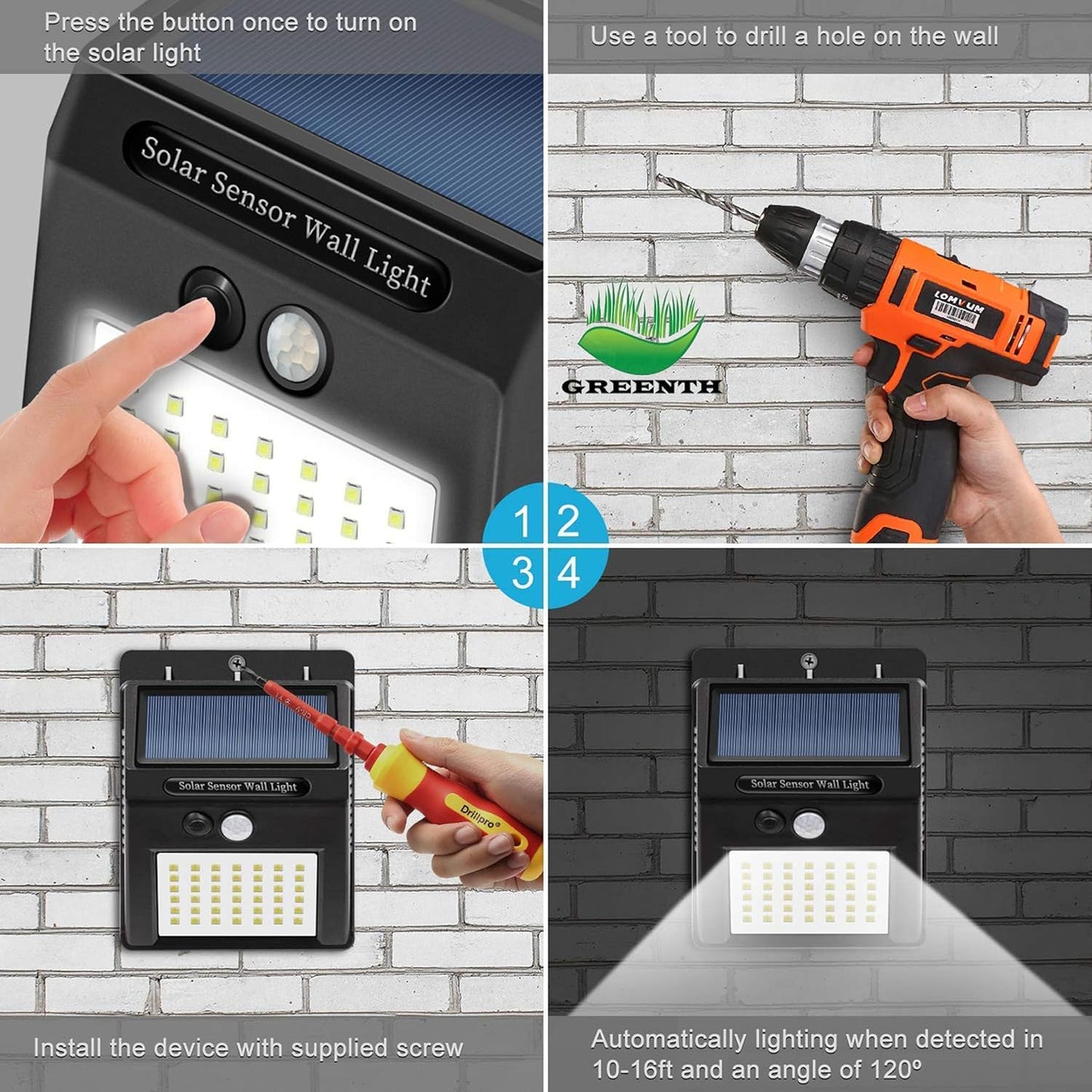 Security Light – 20 LED Bright Outdoor Motion Sensor Light