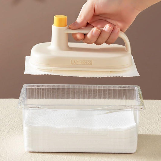 Disposable Magic Wipes Cleaning Brush with Handle