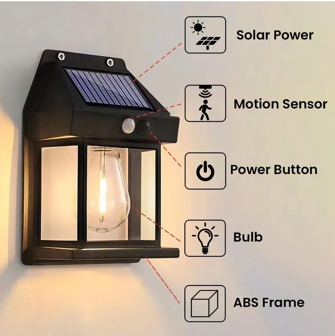 Solar Light Outdoor Wall Light – Motion Sensor LED