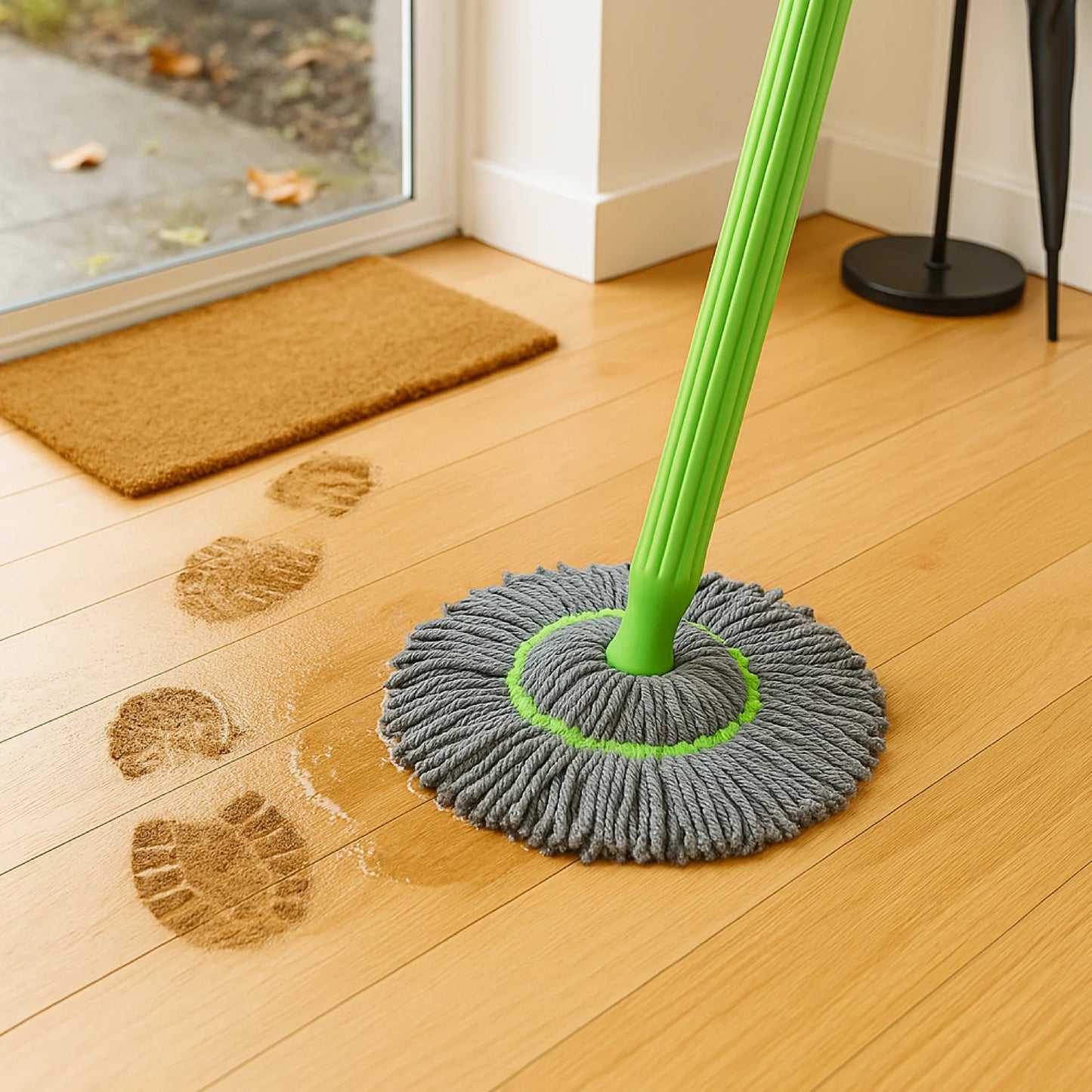 Self-Twisting Water Rotating Mop | 360° Spin Cleaning System