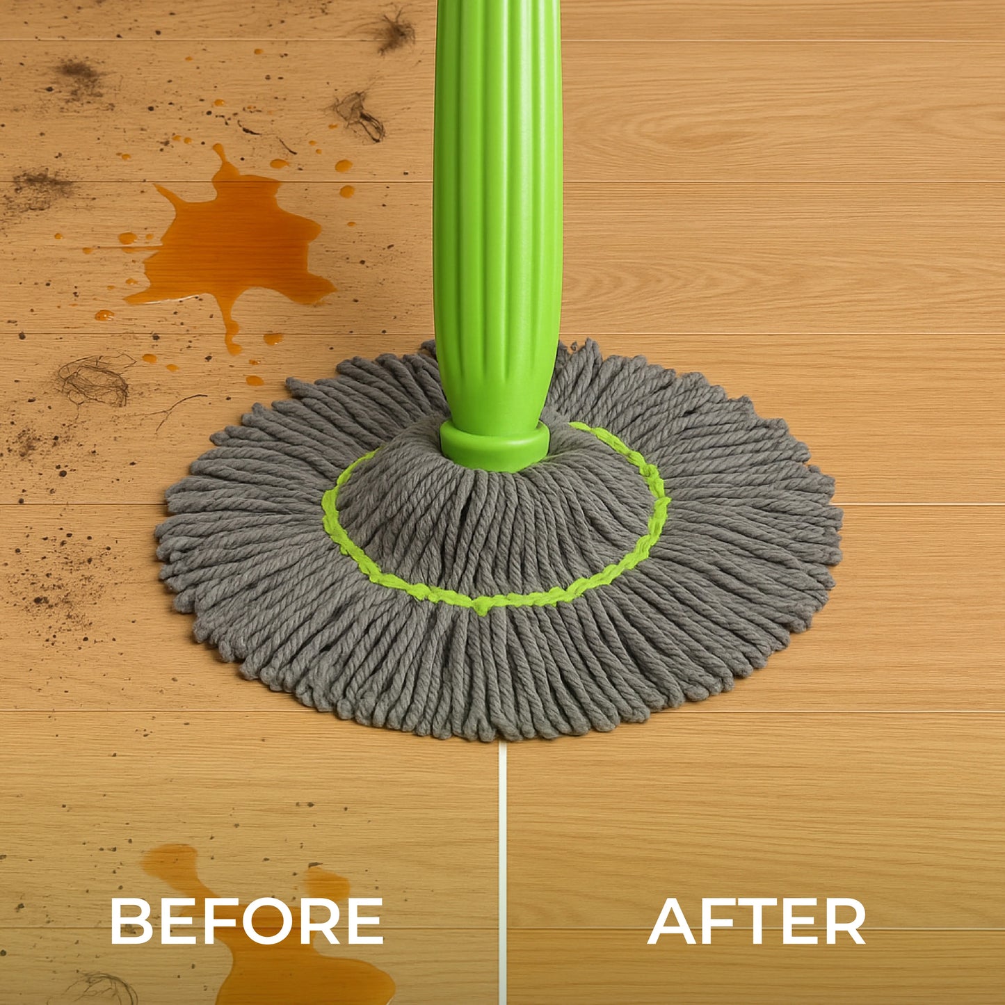 Self-Twisting Water Rotating Mop | 360° Spin Cleaning System